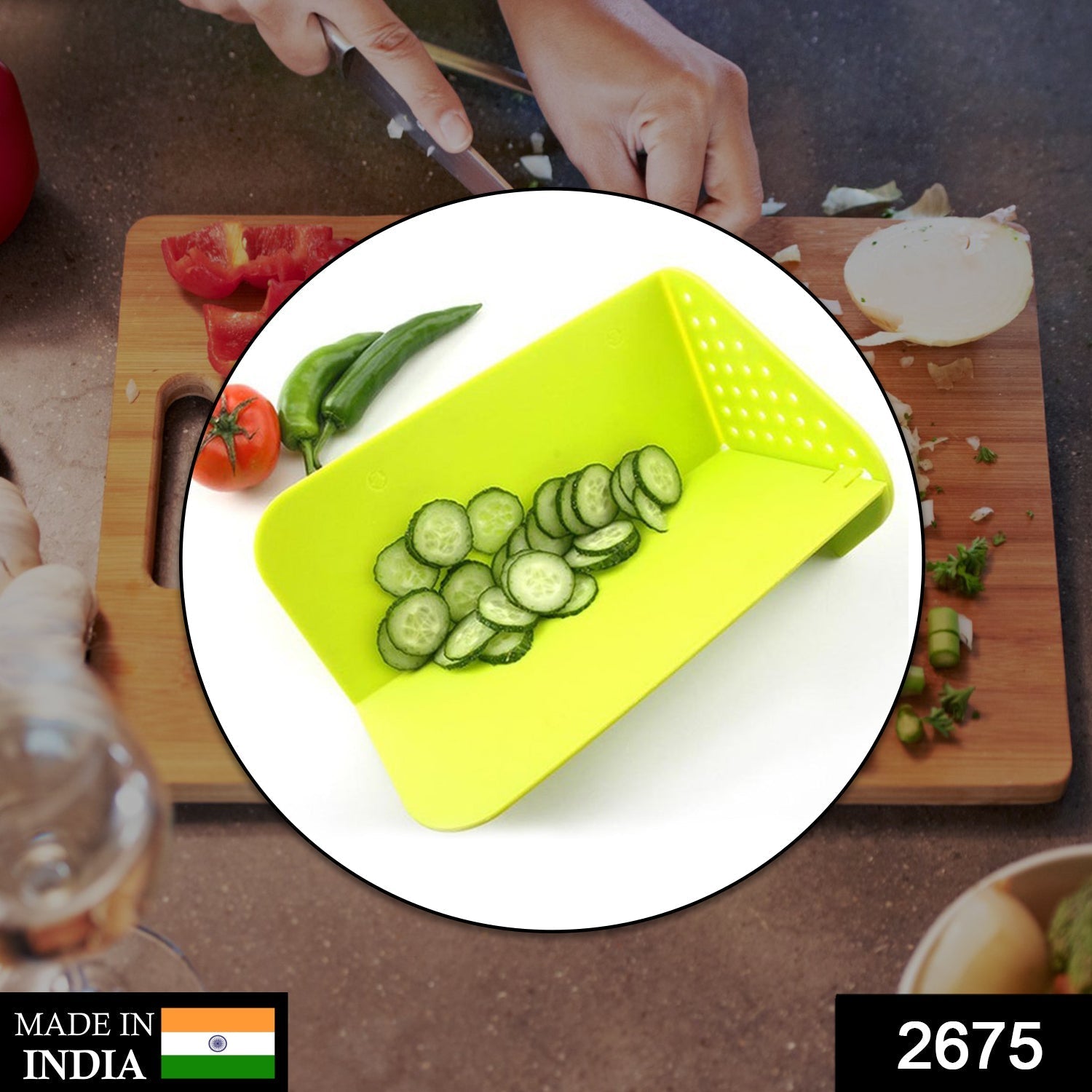 2675 Multi Chopping Board and stand for cutting and chopping of vegetables, fruits meats etc. including all kitchen purposes. 2675 Multi Chopping Board and stand for cutting and chopping of vegetables, fruits meats etc. including all kitchen purposes.